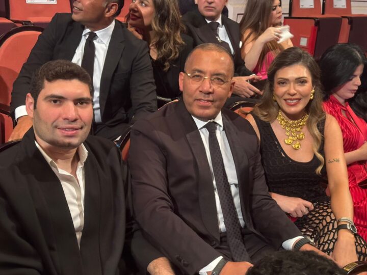 ماهر فودة يحضر العرض الخاص لـ”المشروع X” بصحبة خالد صلاح وشريهان أبو الحسن