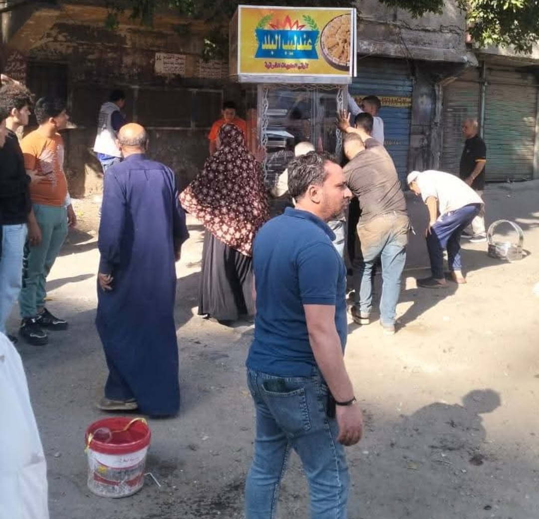 حملة لرفع اشغالات بنطاق حى الأميرية