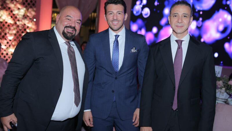 نجوم الفن والمشاهير يحتفلون بزفاف هنا ياسرالسراج ومروان العسال