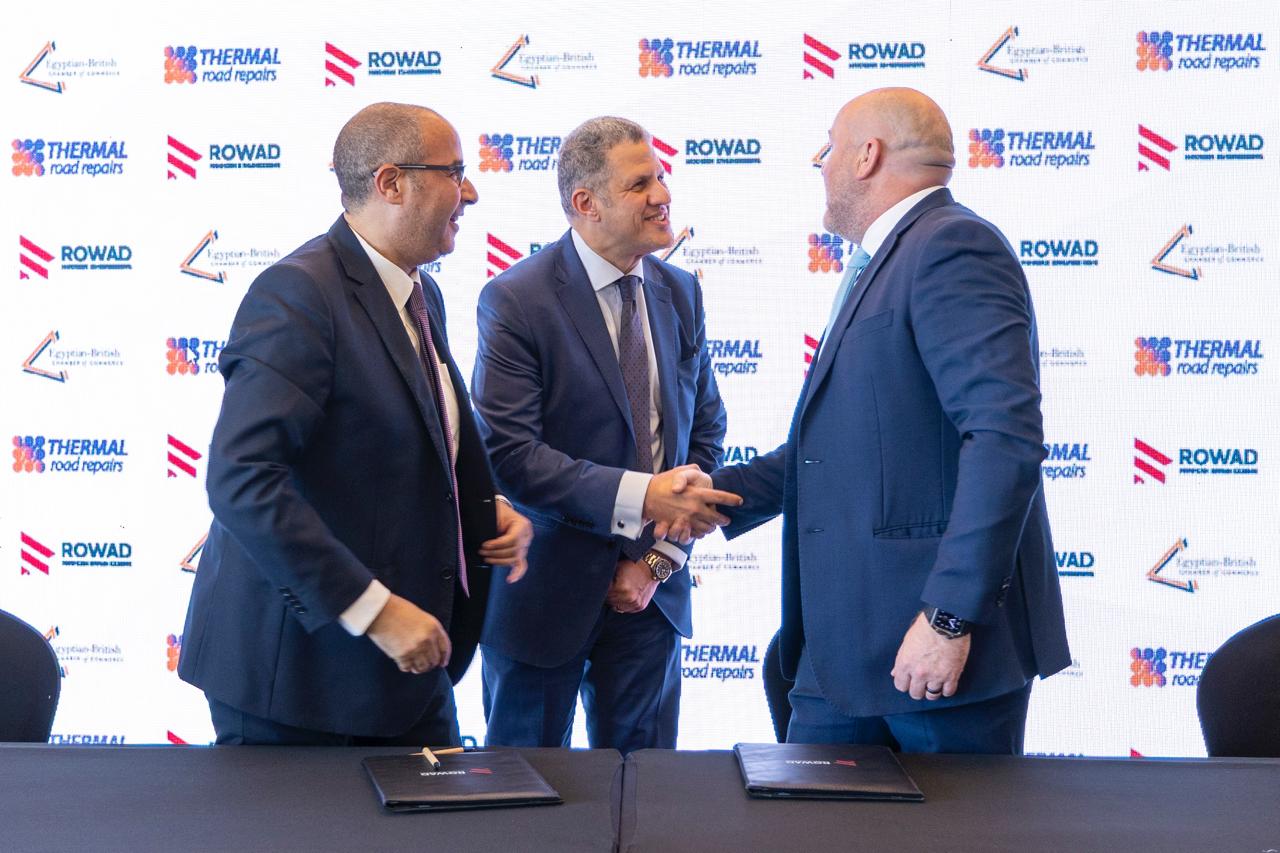 رواد الهندسة الحديثة توقع بروتوكول تعاون مع ” Thermal Road Repairs” البريطانية