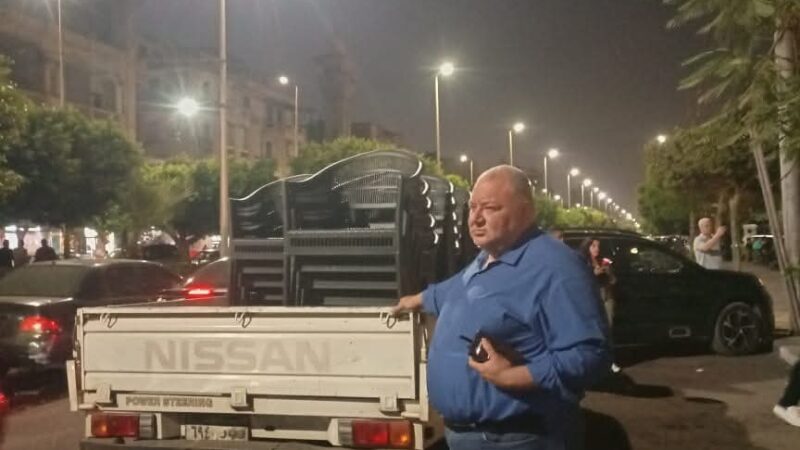 رئيس حى مصر الجديدة يتابع ايقاف اعمال بدون تصريح