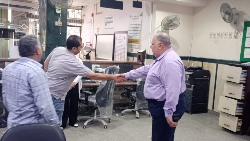 رئيس حى مصر الجديدة يتابع سير أعمال ملفات التصالح والوقوف علي المعوقات