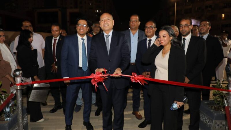 محافظ القاهرة يفتتح أعمال تطوير ميدان الخمسين