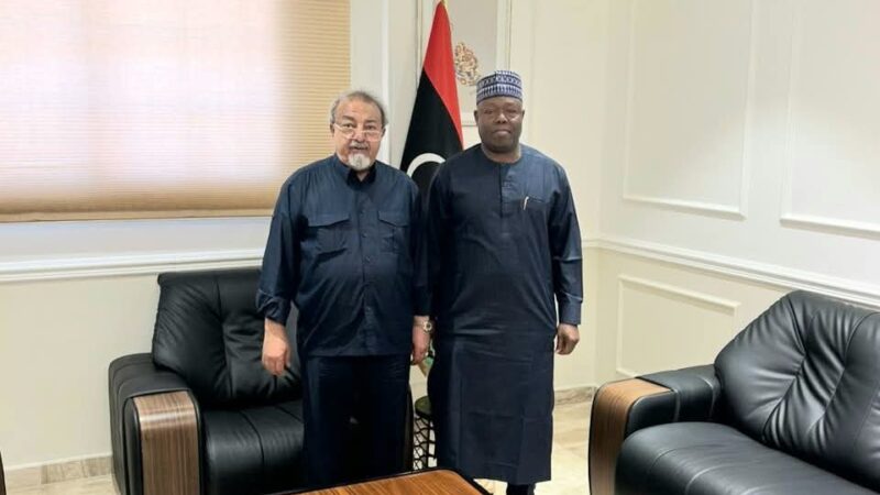 الفريق حسين العايب يستقبل رئيس مخابرات نيجيريا السيد محمد محمد