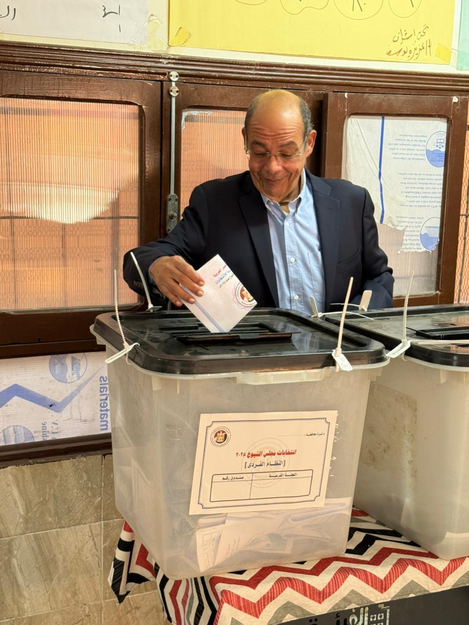 شردي يُدلي بصوته في اليوم الثاني من الانتخابات