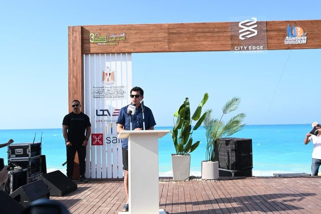 تنظيم مميز وإشادة واسعة بمارثون العلمين الدولي بالتعاون بين وزارة الرياضة وبرزنتيشن لايف 