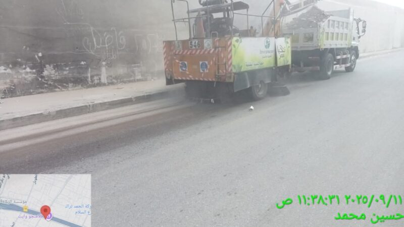 رئيس حي المرج يتابع جهود شركة النظافة والخدمات البيئية من خلال الحملات المستمرة