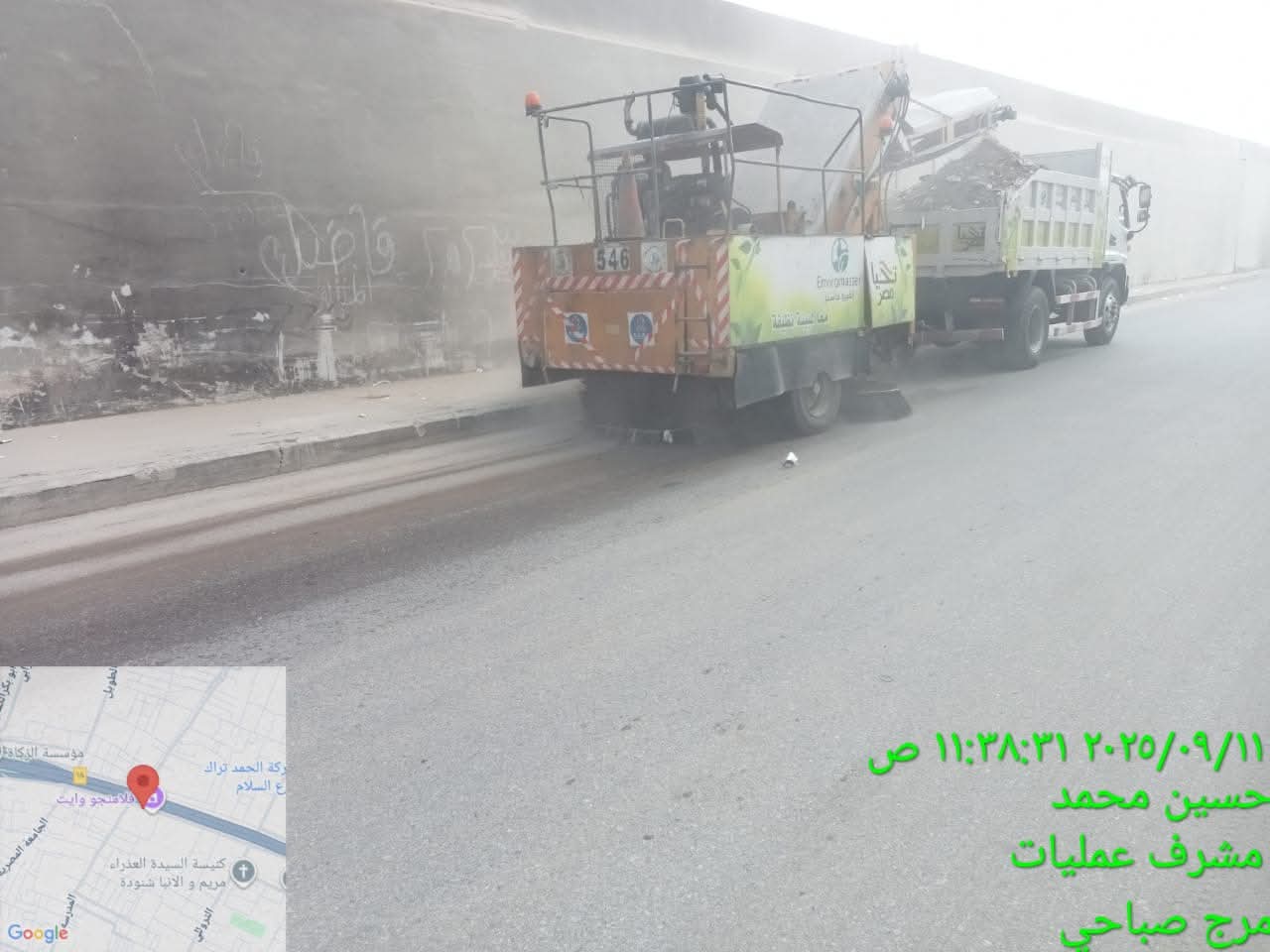 رئيس حي المرج يتابع جهود شركة النظافة والخدمات البيئية من خلال الحملات المستمرة