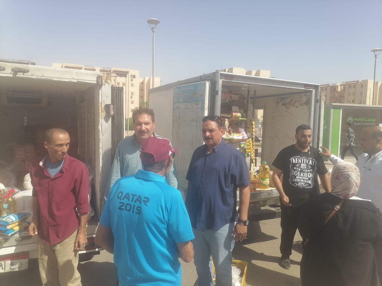 انطلاق سيارات للسلع التموينية بـ 6 أكتوبر الجديدة