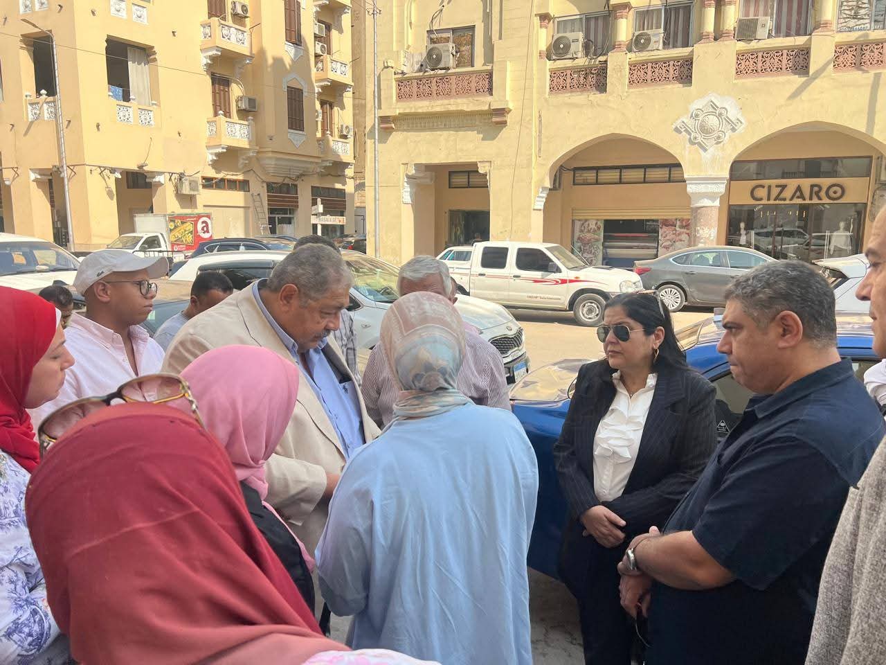 نائب محافظ القاهرة للمنطقة الشرقية لمتابعة أعمال تطوير شارع إبراهيم بمنطقة الكوربة بمصر الجديدة