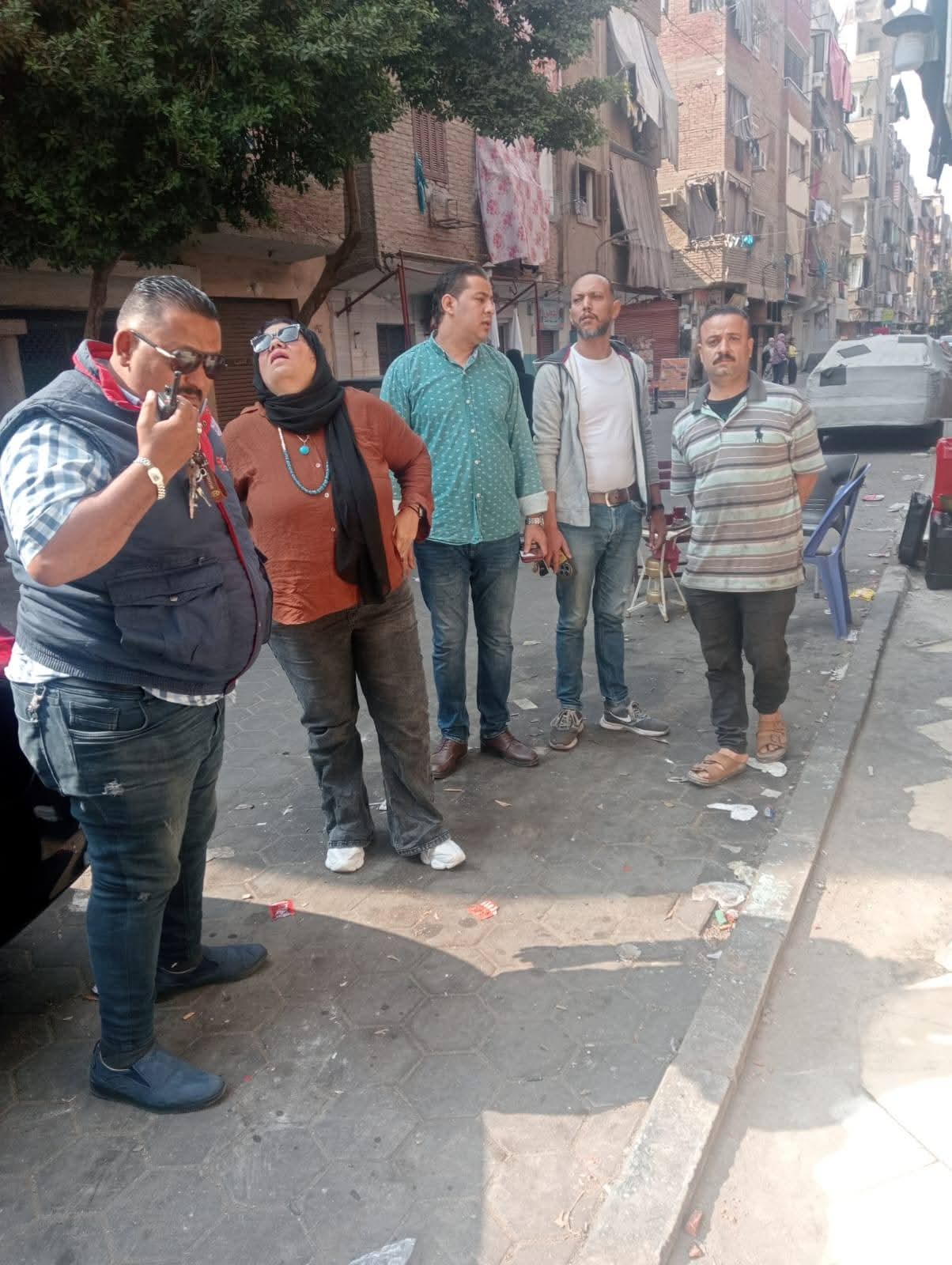 رئيس حى الأميرية تقود حملة اشغالات بنطاق الحى