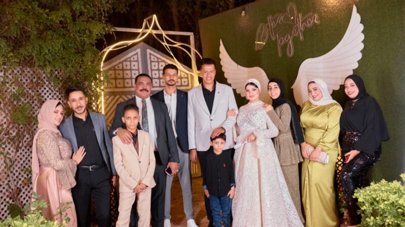 السيد خيرالله يهنئ آل أبوزيد والجندي بزفتي