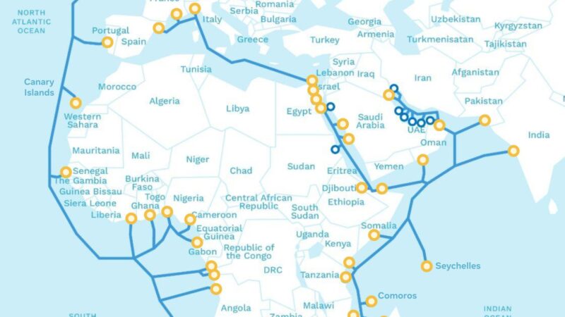 المصرية للاتصالات تعلن اكتمال مشروع الكابل البحري 2Africa
