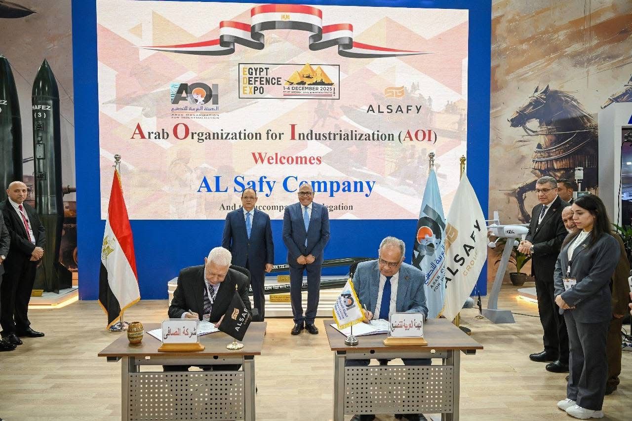 مجموعة الصافي توقع اتفاقية شراكة استراتيجية مع الهيئة العربية للتصنيع لتعزيز مكانة مصر كمركز إقليمي للتقنيات المتقدمة