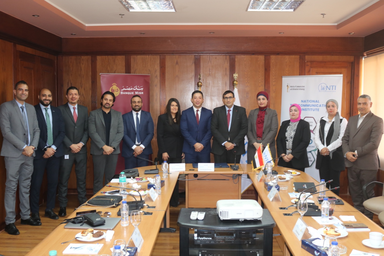 توقيع تعاون بين المعهد القومي للاتصالات NTI وبنك مصر لبناء القدرات الرقمية في مجالات الاتصالات وتكنولوجيا المعلومات