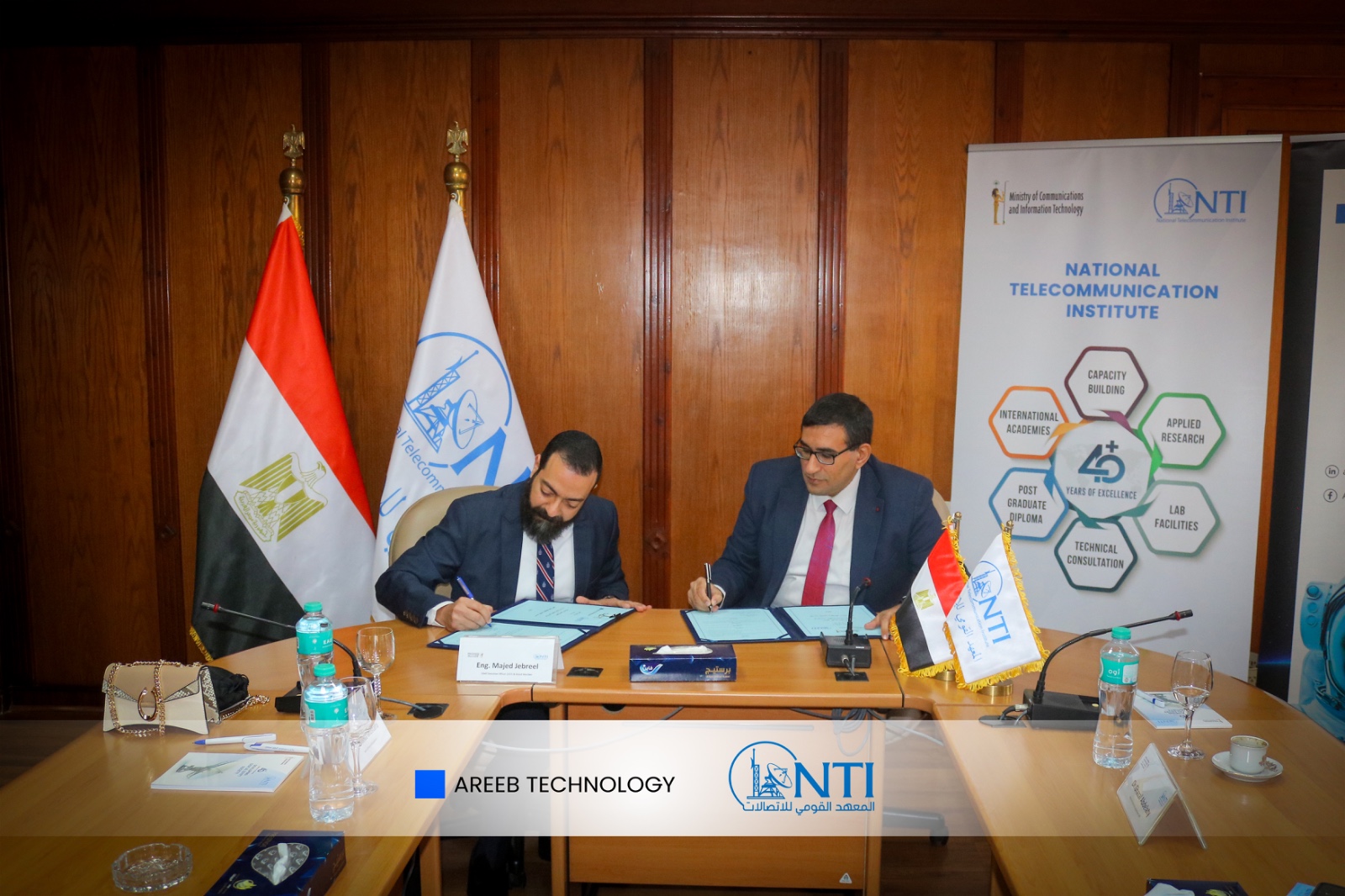المعهد القومي للاتصالات NTI يوقّع بروتوكولي تعاون مع شركتى «أوبسيرا» و«أريب» لتأهيل كوادر رقمية متخصصة لسوق العمل محليا ودوليا