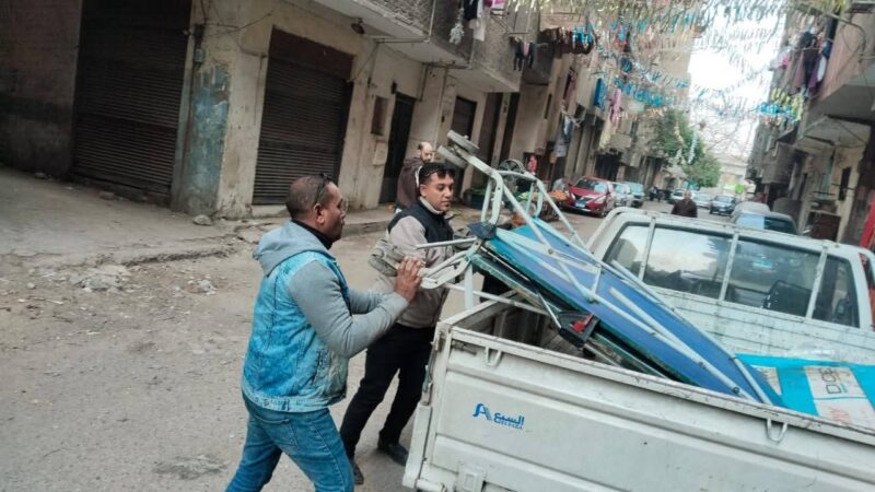 رئيس حى الأميرية تؤكد استمرار تواصل الحملاته المكبرة لإعادة الانضباط الشوارع