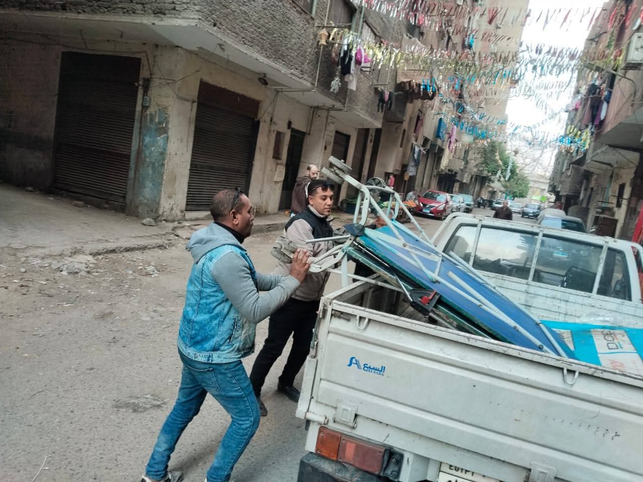 رئيس حى الأميرية تؤكد استمرار تواصل الحملاته المكبرة لإعادة الانضباط الشوارع