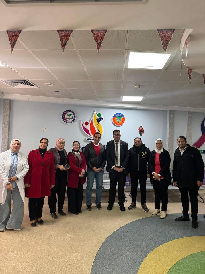 عميد طب طنطا يتفقد مستشفي سرطان الاطفال الجامعي  ( ٥٧٣٥٧ سابقا  )
