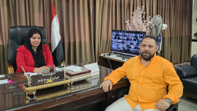 الإعلامي رضا عبد الرحمن يلتقي رئيسة حي الأميرية لمناقشة احتياجات ومشاكل المواطنين