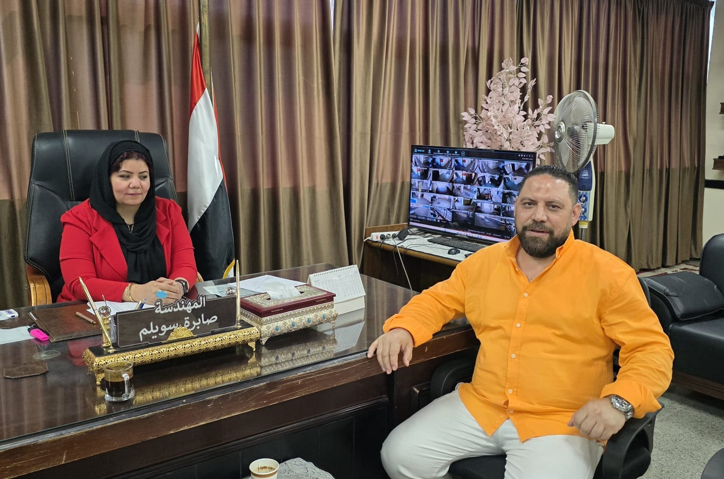 الإعلامي رضا عبد الرحمن يلتقي رئيسة حي الأميرية لمناقشة احتياجات ومشاكل المواطنين