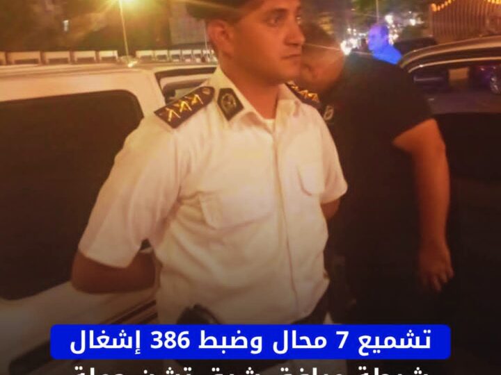ضبط 386 حالة إشغال و153 حالة هالك وتشميع 7 محال مخالفة بحملة مكبرة في سموحة وباكوس وفلمنج