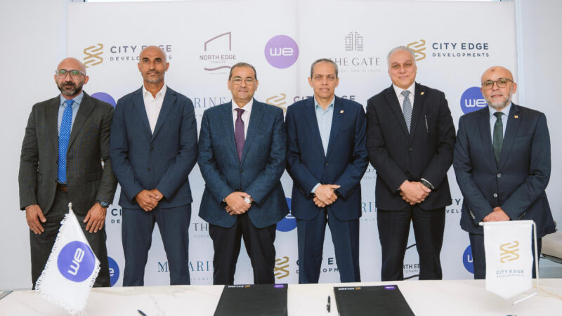 المصرية للاتصالات WE توقّع شراكة استراتيجية مع سيتي إيدج للتطوير العقاري لتقديم حلول الاتصالات المتكاملة