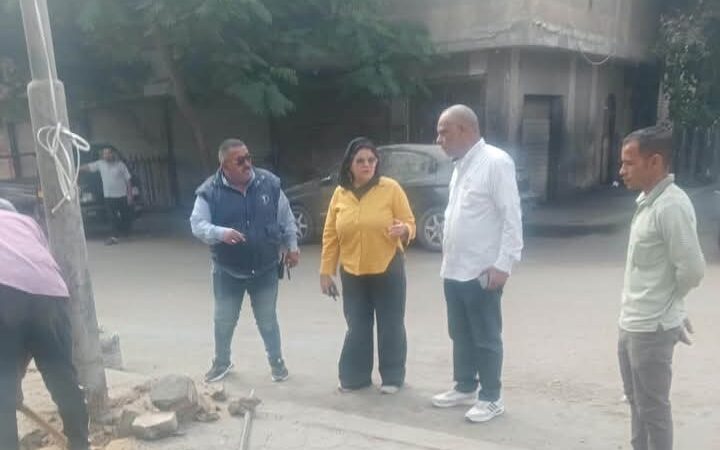 رئيس حي الأميرية تتفقد بدء أعمال التطوير ورفع الكفاءة بعدة مناطق بالحى